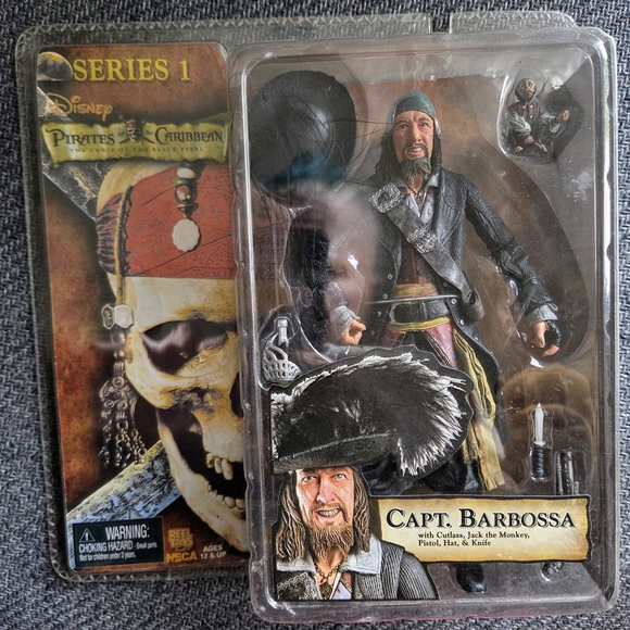 Disney Toys Disney Pirates Of The Caribbean Capt Barbossa Figure